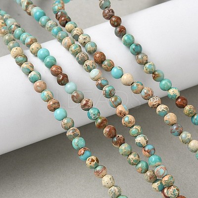 Dyed Natural Regalite/Imperial Jasper/Sea Sediment Jasper Beads Strands G-B124-C05-06-1
