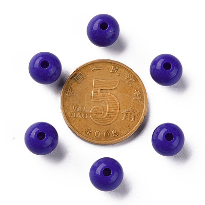 Opaque Acrylic Beads X-MACR-S370-C8mm-A36-1