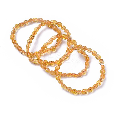 Natural Mixed Gemstone Bead Stretch Bracelets BJEW-K213-M05-1