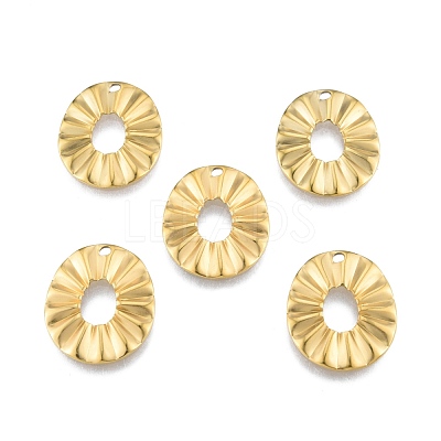 Ion Plating(IP) 201 Stainless Steel Pendant STAS-B027-07G-1