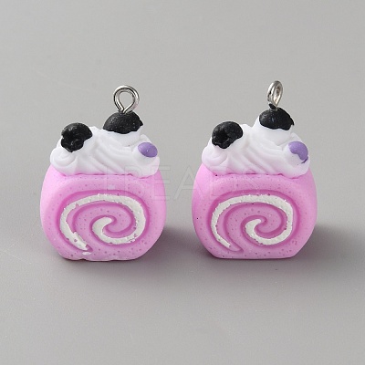 Opaque Resin Pendants RESI-CJC0028-05P-06-1