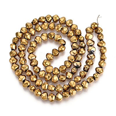 Electroplate Glass Beads Strands EGLA-N017-05A-B02-1