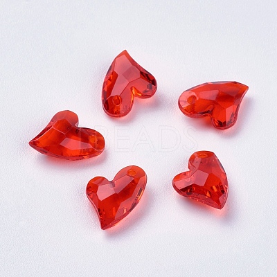 Transparent Acrylic Charms X-MACR-G055-11mm-03X-1