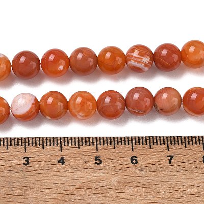 Natural Agate Beads Strands G-G754-06-8mm-1