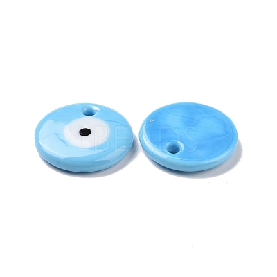 Handmade Lampwork Evil Eye Pendants LAMP-E106-02A-02-1