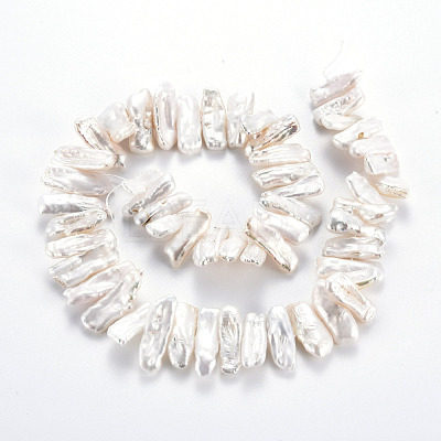 Natural Keshi Pearl Beads Strands PEAR-S020-H04-1