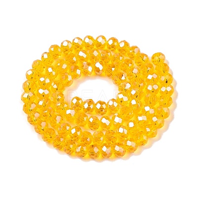 Electroplate Glass Beads Strands EGLA-A044-T6mm-A05-1