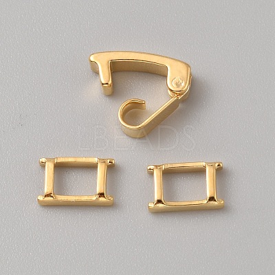 Brass Fold Over Clasps LS-KK-WH0079-109B-G-1