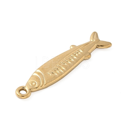 304 Stainless Steel Sardine Fish Pendants STAS-S186-05C-G-1