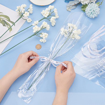Babysbreath Cotton Knitting Artificial Flower AJEW-WH0314-414B-1