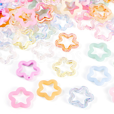 90Pcs 15 Colors Imitation Jelly Acrylic Pendants MACR-TA0002-49-1