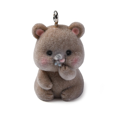 Flocky Animal Resin Pendants FIND-S001-06C-1