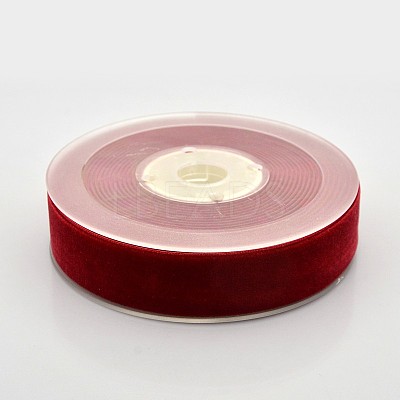 Polyester Velvet Ribbon for Gift Packing and Festival Decoration SRIB-M001-23mm-260-1