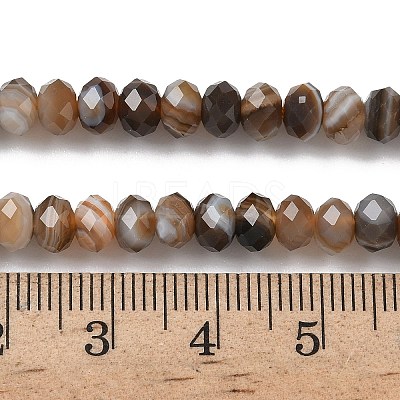 Natural Banded Agate Beads Strands G-D344-A34-04-1