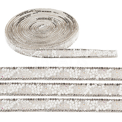 Hotfix Rhinestone Ribbon Trimming DIY-TAC0051-002D-1-1