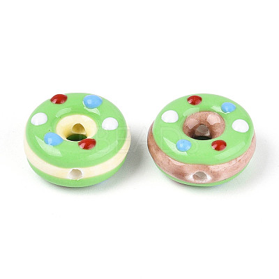 Handmade Porcelain Enamel Beads PORC-K003-09B-1