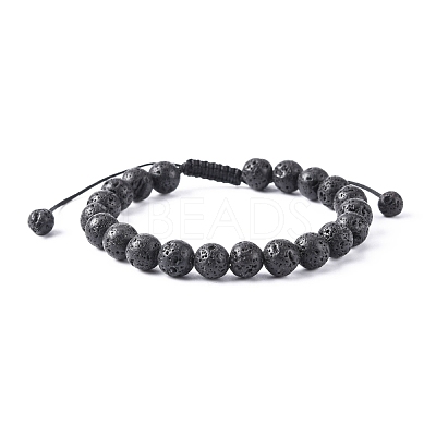 Adjustable Nylon Cord Braided Bead Bracelets BJEW-F308-55G-1