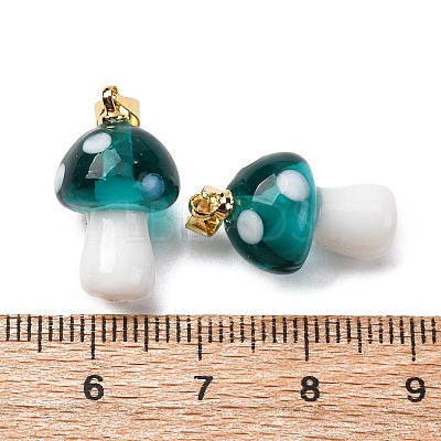 Handmade Lampwork Pendants LAMP-S069-08G-04-1