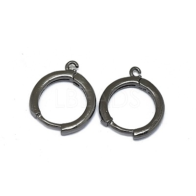 Brass Huggie Hoop Earring Findings LS-PALLOY-F249-19B-1