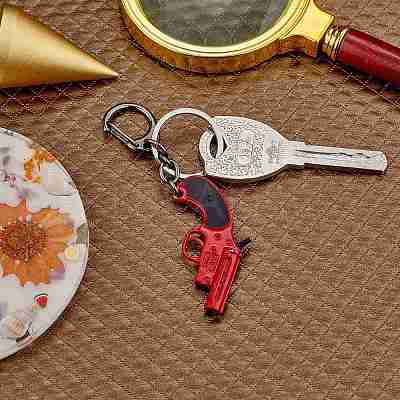Pistol Weapon Model Pendant Keychain JX509A-1