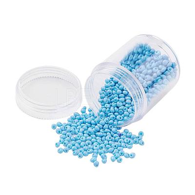 Opaque Glass Seed Beads SEED-JP0004-B08-1