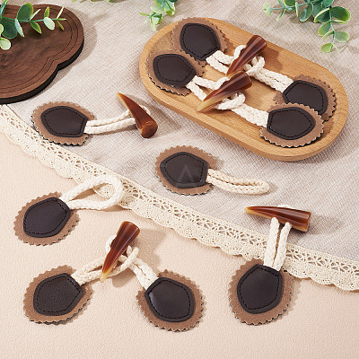 5 Pairs Resin Buttons BUTT-TA0001-48A-1