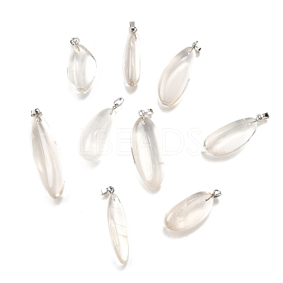 Natural Quartz Crystal Pendants G-S390-01B-P-1