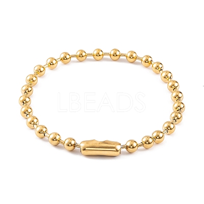 Ion Plating(IP) 304 Stainless Steel Ball Chain Necklaces for Women NJEW-G135-01A-G-1
