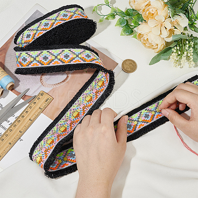 Polyester Jacquard Ribbon OCOR-WH0085-77C-1