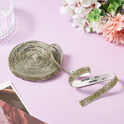 Hotfix Rhinestone Ribbon Trimming DIY-TAC0051-002C-1-1