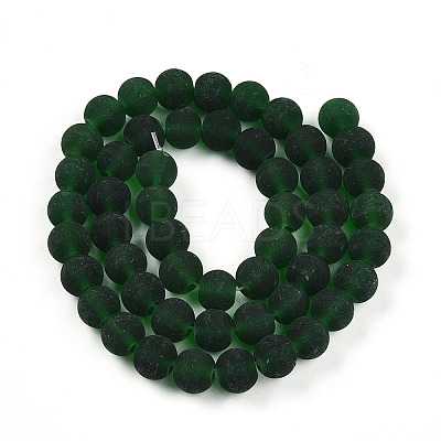 Transparent Glass Beads Strands GLAA-T032-T8mm-MD22-1