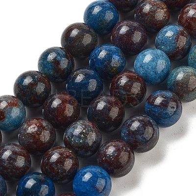 Natural Blue Opal Beads Strands G-H045-A02-8MM-02-1