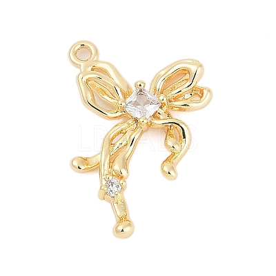 Brass Micro Pave Cubic Zirconia Pendants ZIRC-P122-05D-G01-1
