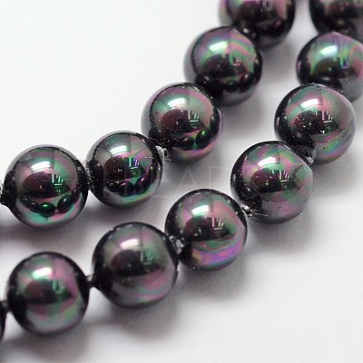 Shell Pearl Bead Strands X-BSHE-L025-05-6mm-1