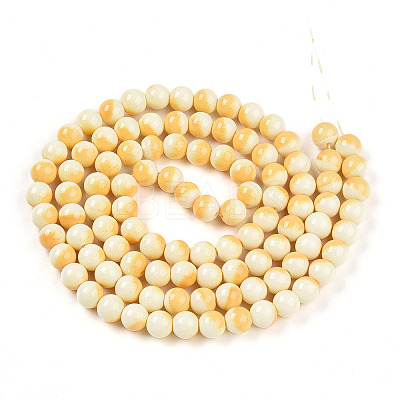 Baking Paint Glass Beads X1-DGLA-N012-8mm-03-1
