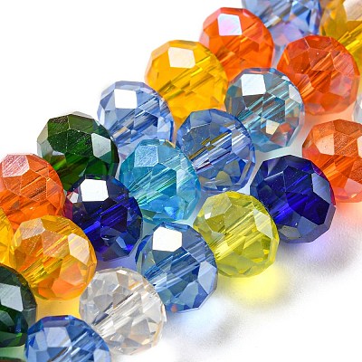 Glass Beads Strands EGLA-A034-M8mm-61-1