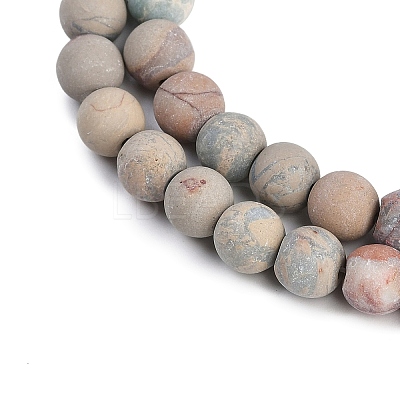 Natural Aqua Terra Jasper Beads Strands G-N0128-48F-8mm-1