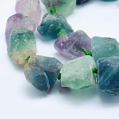 Natural Fluorite Beads Strands G-K203-64-1