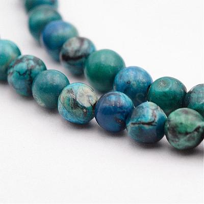 Natural Variscite Bead Strands G-P300-04-4mm-1