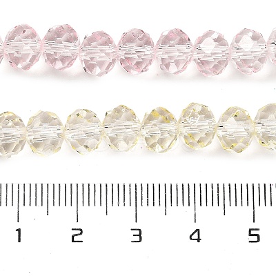 Transparent Painted Glass Beads Strands LS-DGLA-A034-T6mm-A25-1