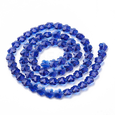 Transparent Glass Beads GLAA-Q066-10mm-C07-1