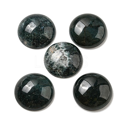 Natural Moss Agate Cabochons G-C115-02A-46-1