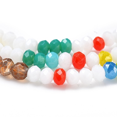 Glass Beads Strands GLAA-F106-B-12-1