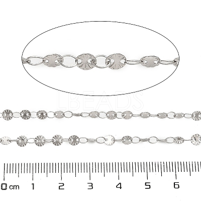 304 Stainless Steel Flower Link Chains CHS-A016-66A-P01-1