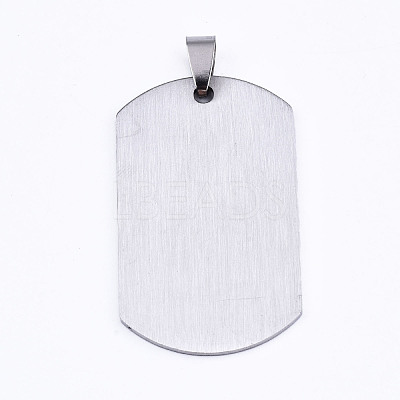 Non-Tarnish 201 Stainless Steel Quote Pendants STAS-T044-225P-1