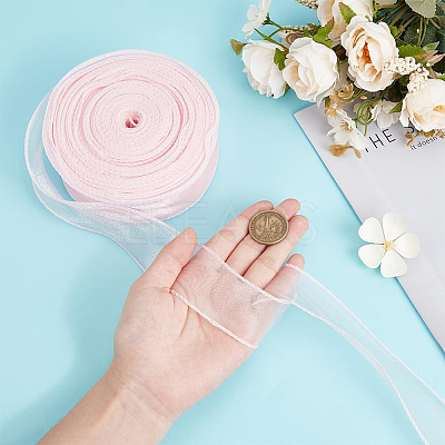 Polyester Organza Ribbons SRIB-WH20020-003A-04-1
