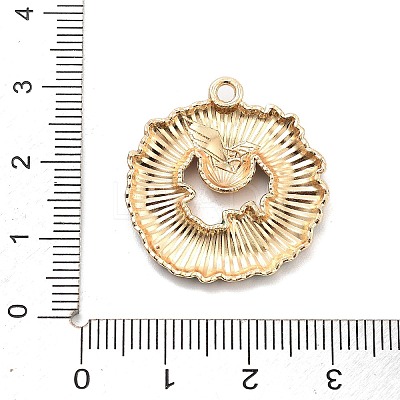 Christmas Theme Alloy Enamel Pendants X-ENAM-D060-04G-1