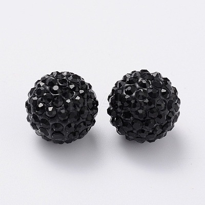 Grade A Rhinestone Pave Disco Ball Beads RB-Q100-11-1