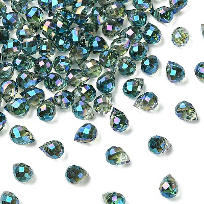 50Pcs Electroplate Glass Beads EGLA-YW0005-40B-1