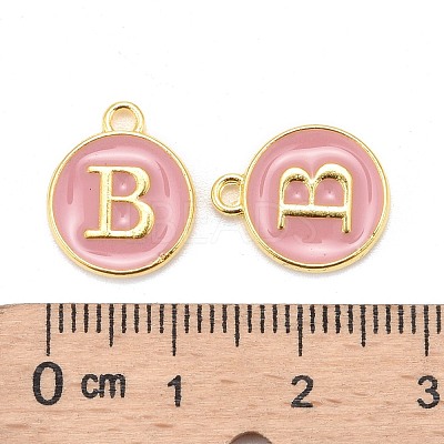 Golden Plated Alloy Enamel Charms X-ENAM-S118-07B-1